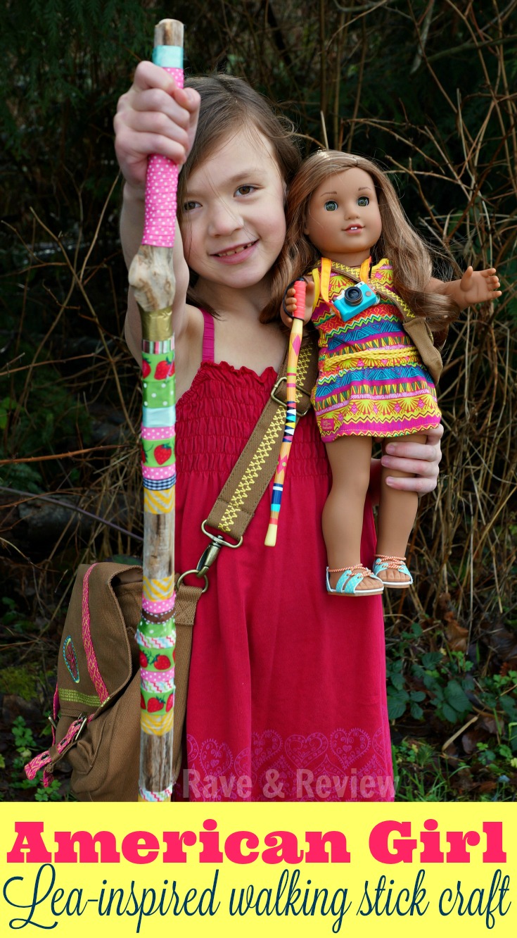 American Girl Lea-sinspired walking stick craft for kids